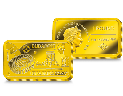 Monnaie-lingot officielle en or le plus pur « Budapest » : UEFA 2020