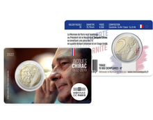 Monnaie commémorative de 2 Euros «Jacques Chirac» 2022 BU