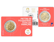 Monnaie commémorative de 2€ BU - 2022 - Jeux Olympiques Paris 2024 - Blister №2
