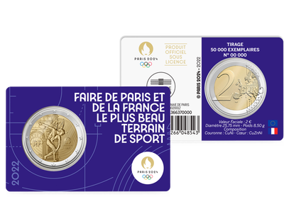 Monnaie commémorative de 2€ BU - 2022 - Jeux Olympiques Paris 2024 - Blister №4