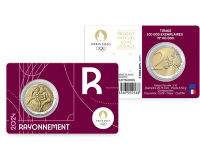 Monnaie commémorative de 2€ BU - Hercule 2024 - Jeux Olympiques Paris 2024 - Blister №3