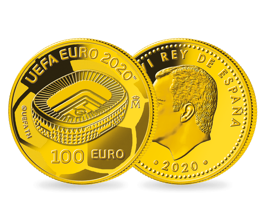 Aus Spanien: Die erste Goldmünze zur UEFA Fußball ...