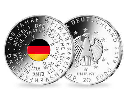 Deutschlands erste Farbmünze: 20-Euro-Gedenkmünze 2019 
