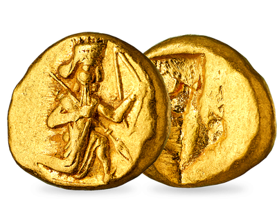 Echte Goldmünze des letzten persischen Königs - Dareike 485-330 v. Chr.