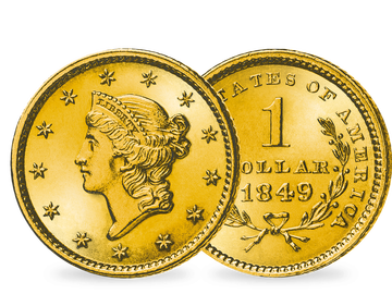 USA 1 Dollar 1849 Liberty Head