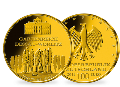 100 Euro Goldmünze 2013 - Dessau-Wörlitz
