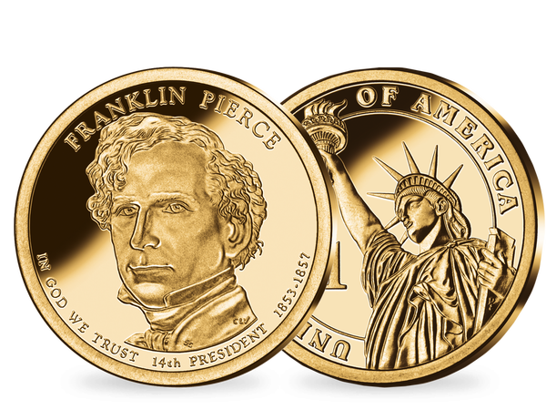 14. US-Präsidenten Dollar 'Franklin Pierce'