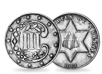 USA 3 Cent Type2-Type3 1854-1873