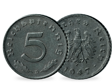 Drittes Reich 5 Reichspfennig 1945-1948