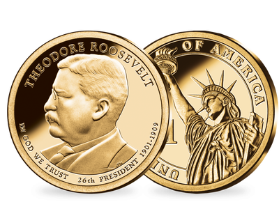 26. US-Präsidenten Dollar 'Theodore Roosevelt'