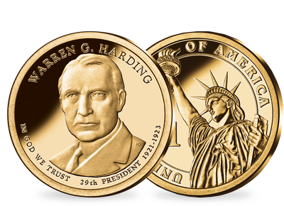 29. US-Präsidenten Dollar 'Warren G. Harding'