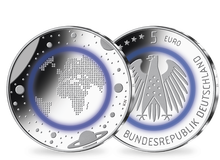 Die erste deutsche 5-Euro-Münze mit Polymer-Ring