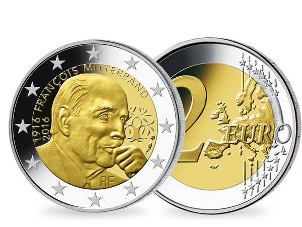 Die 2-Euro-Gedenkmünze 'François Mitterrand' 2016