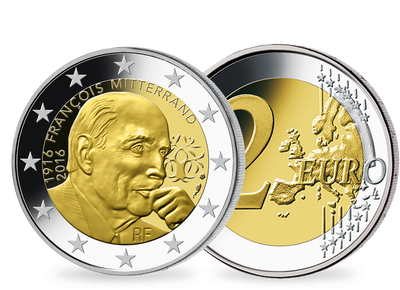 Frankreich 2016 'François Mitterrand' 2-Euro