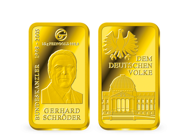 Goldbarren Bundeskanzler 