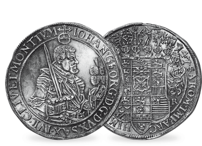 Ein Taler aus dem 30-jährigen Krieg − Sachsen, Reichstaler 1618-1648