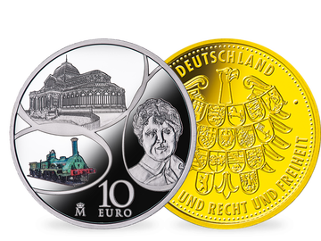 Spanien 2017 Silber- und Gold-Gedenkmünzen 'Eisen und Glas Zeitalter'