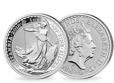 Silbermünze Britannia aus Großbritannien - gemischte Jahrgänge