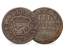 Die 3-Pfennig-Münze der Hansestadt Rostock