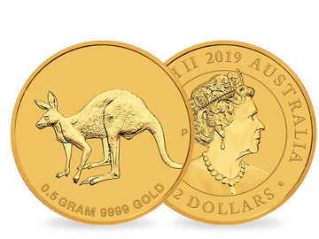 Australien 2019 Gold-Gedenkmünze 'Mini Känguru'