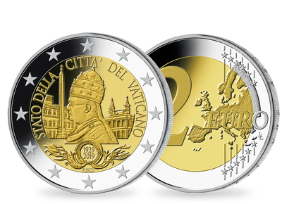 Monnaie de 2€ BU Fondation de la Cité Vatican 2019