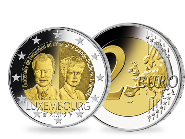 Die 2-Euro-Gedenkmünze aus Luxemburg 2019 