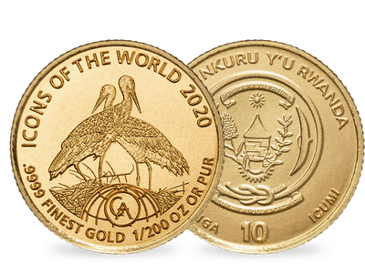 Monnaie en or le plus pur «Cigognes» 2020