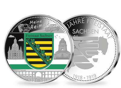Silberprägung "Sachsen – Meine Heimat"