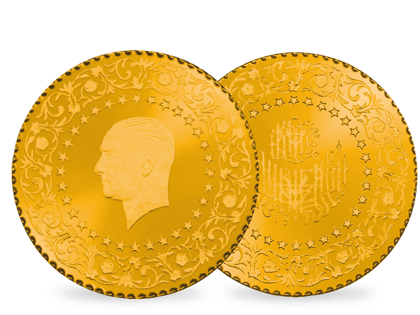 Die Original-Goldmünzen des ersten Präsidenten der türkischen Republik!