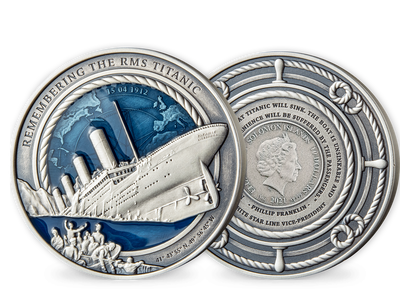 Monnaie commémorative de 10 Dollars en argent pur «Titanic» 2021