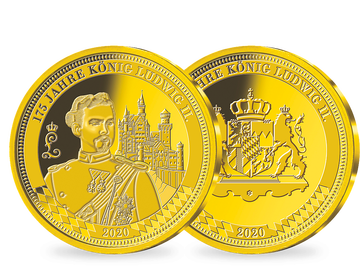 Goldprägung 175 Jahre König Ludwig II.