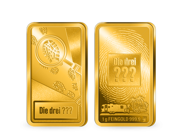 Goldbarren-Gedenkprägung „Die drei ???“