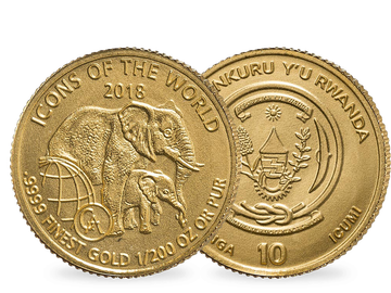 Ruanda 2018 Gold-Gedenkmünze 
