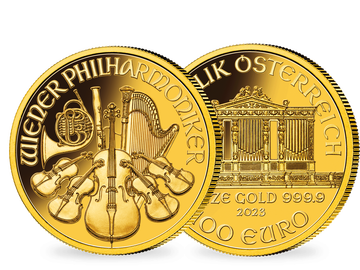 1 Unze Gold Philharmoniker 2023 zum besten Preis in Deutschland!