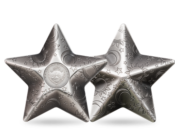 Die offizielle 1-Unzen-Silbermünze „Funkelnder Stern“!