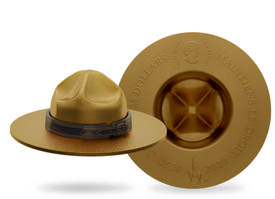 Monnaie-chapeau 3D en argent pur «Mountie-Hat» Canada 2020