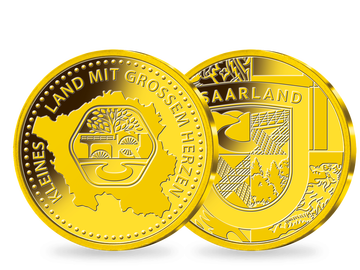 Goldprägung 75 Jahre Saarland