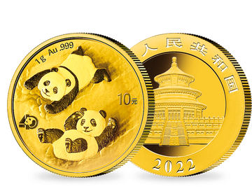 1g Gold-Anlagemünze 'Panda'