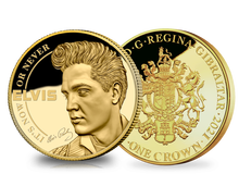 Monnaie de 1/10 once d'or pur «Elvis Presley - C'est maintenant ou jamais»