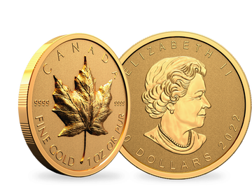 Kanada 2022: Erste 1-Unzen-Gold Maple Leaf-Münze mit Ultra-Hochrelief