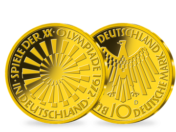 Gold-Neuprägung der 10-DM-Münze 