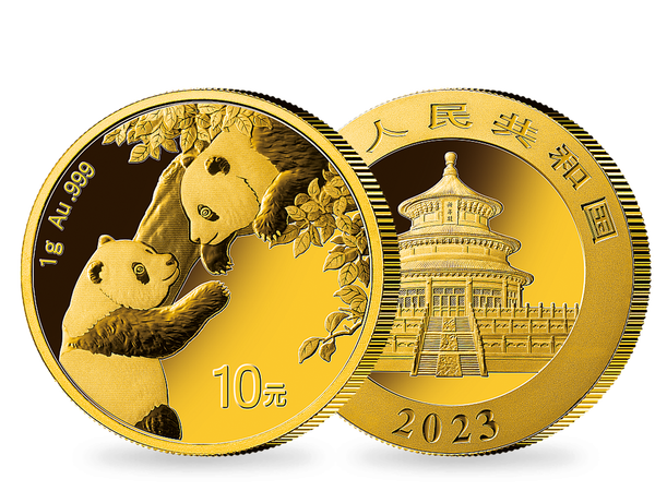 Die Gold-Anlagemünze 'Panda' 2022 1g