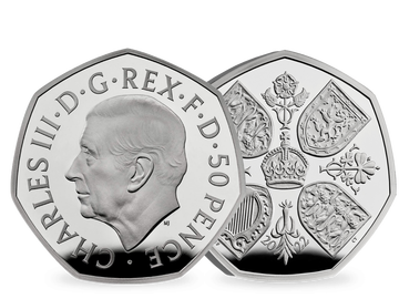 Erste britische Münze mit offiziellem Münzporträt von König Charles III.