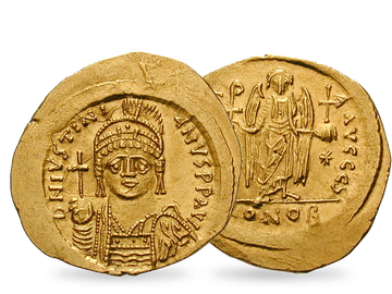 Über 1.400 Jahre alte Original-Goldmünze aus Byzanz!