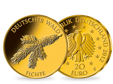 Die deutsche 20 Euro Goldmünze 2012 “Fichte“!