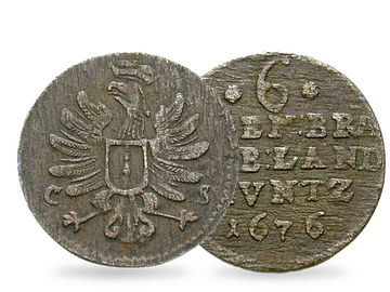 Brandenburg 6 Pfennig 1676-1688 Kurfürst Friedrich Wilhelm