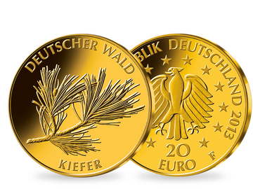 Die aktuelle offizielle deutsche 20 Euro Goldmünze 2013 