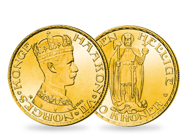 Norwegen 20 Kronen 1910 Haakon VII.
