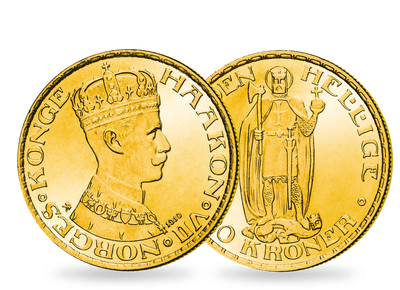 Seltenes Gold aus Norwegen − Haakon VII. 20 Kronen 1910