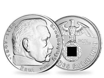 Deutsches Reich 2 Reichsmark 1938-1939 'Paul von Hindenburg' (Prägezeichen B)